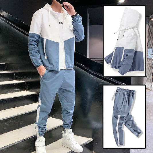 Men's 2-Piece Tracksuit – Hooded Jacket & Joggers