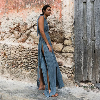 European & American Style Halter Summer Dress
