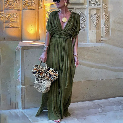 European & American Style Halter Summer Dress