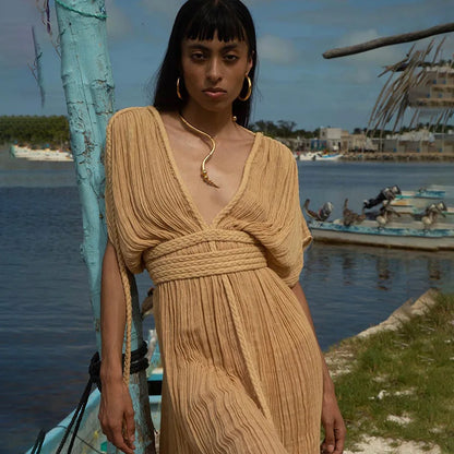 European & American Style Halter Summer Dress