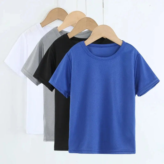 Kids Quick-Drying Short Sleeve T-Shirt – Summer Wear