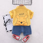 Boys Summer Cartoon Shirt & Shorts Set
