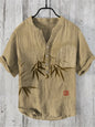 Men’s Multi-Color V-Neck Casual Shirt – Relaxed Fit