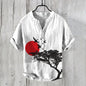 Men’s Multi-Color V-Neck Casual Shirt – Relaxed Fit