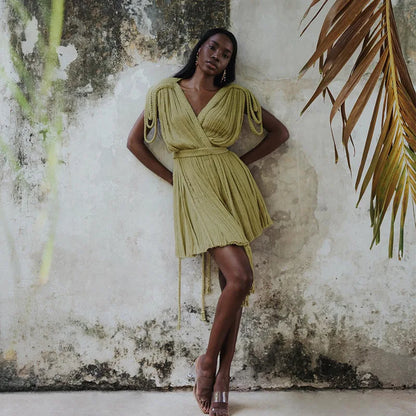 European & American Style Halter Summer Dress