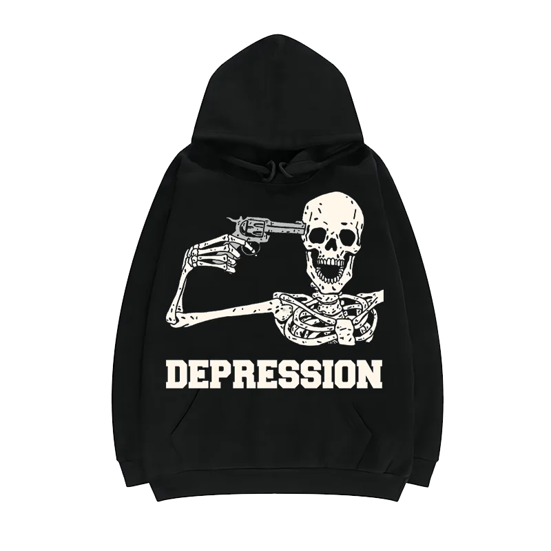 Casual Gothic Hoodie – Streetwear