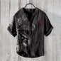 Men’s Multi-Color V-Neck Casual Shirt – Relaxed Fit