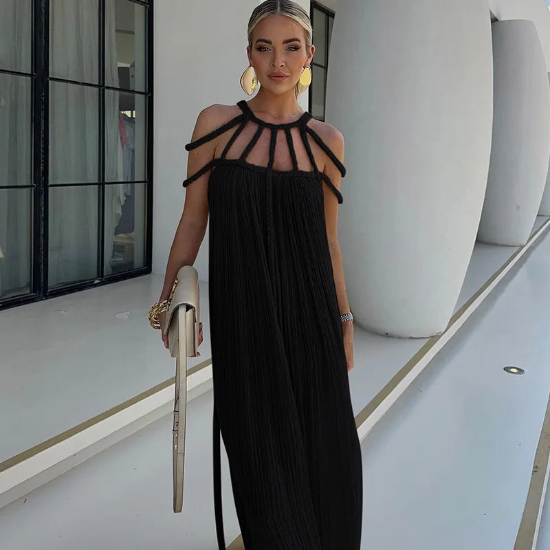European & American Style Halter Summer Dress
