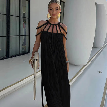 European & American Style Halter Summer Dress