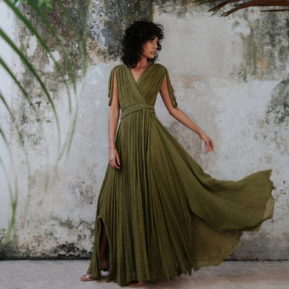 European & American Style Halter Summer Dress
